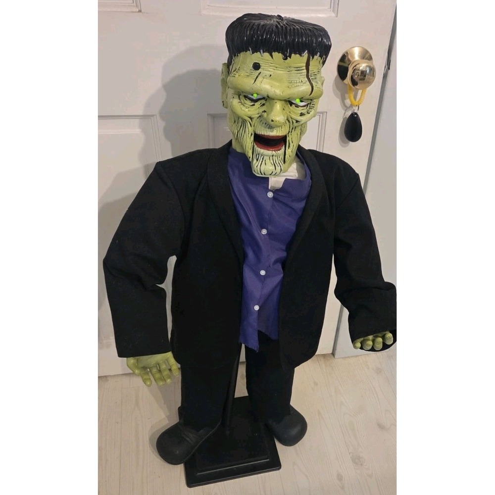 Gemmy Frankenstein 37" Vintage Sings "How can it be Now" Mouth moves Eyes Blink
